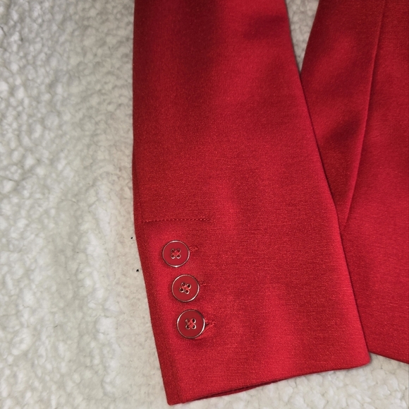 7th Avenue Design Studio Hour Glass One Button Cotton Blazer Sz.2 - Picture 8 of 12